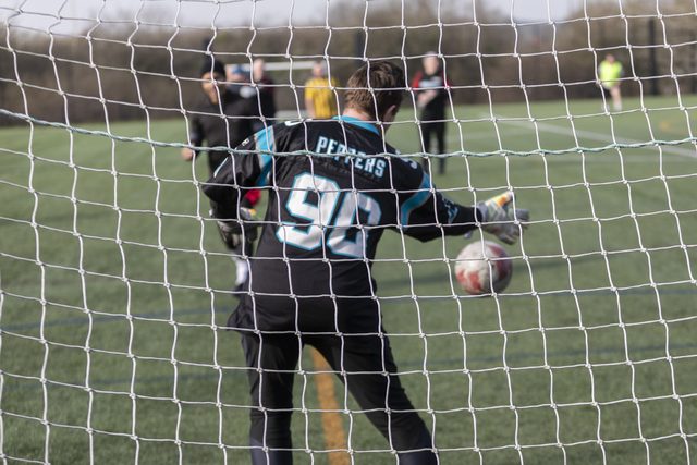 Over 50s football with Hellraisers — players in action