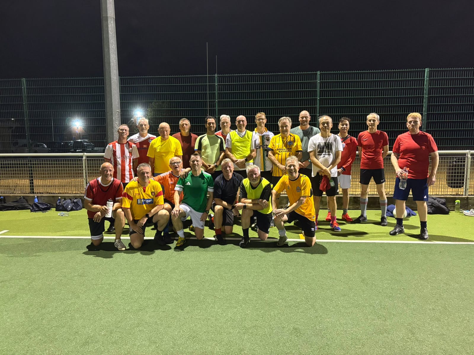 The Hellraisers over 50s football group at their session in Brackley